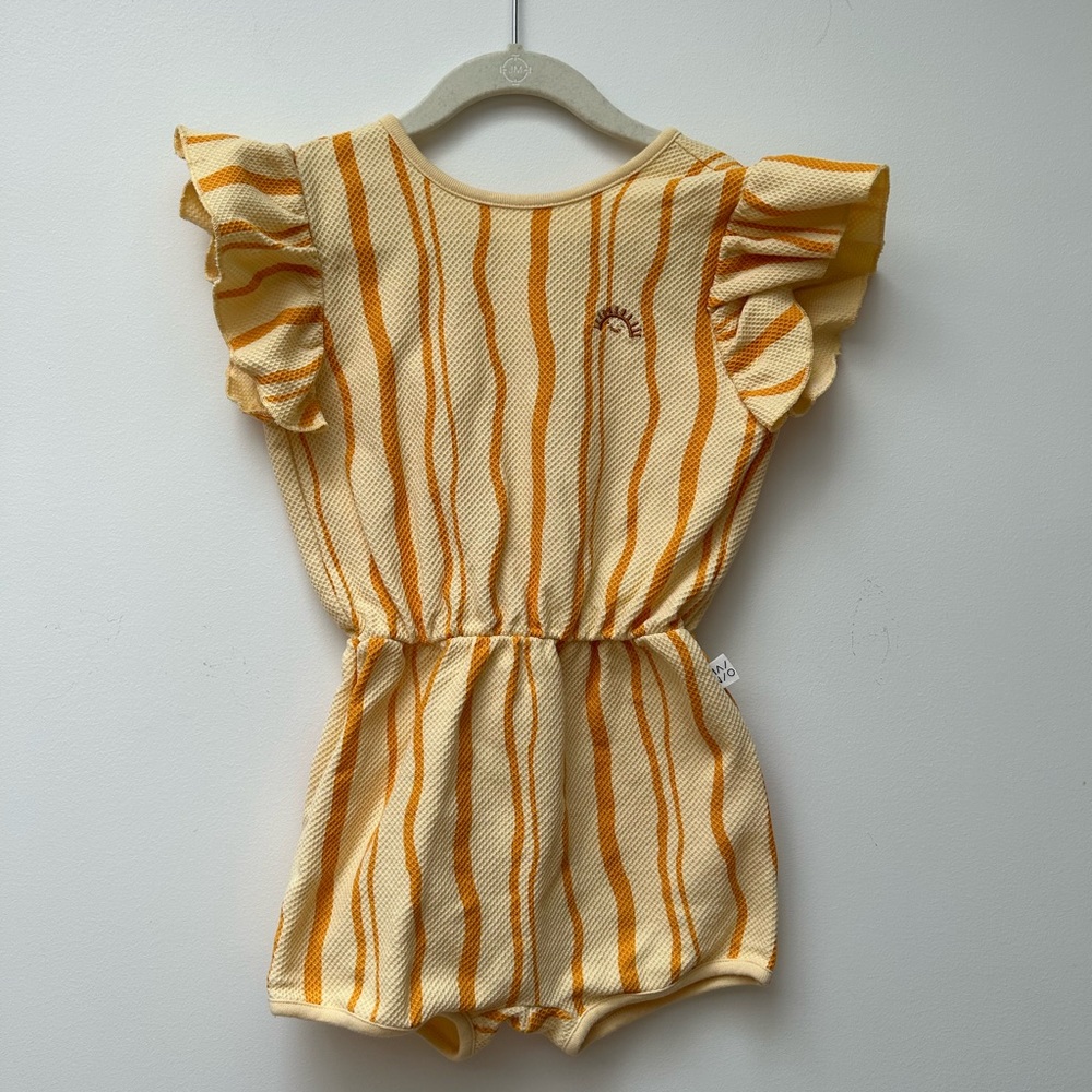 Mainio yellow girls sand wave overall beeswax size 7-8